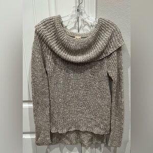 Faded Glory Brown Cowl Neck Sweater